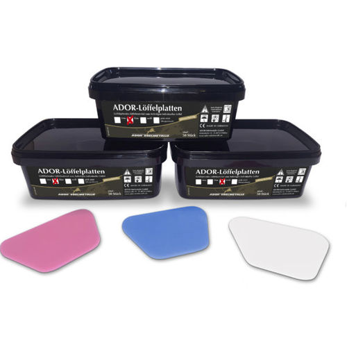 Hybrid composite dental material - ADOR Löffelplatten - Ador-Edelmetalle GmbH - metal / modeling