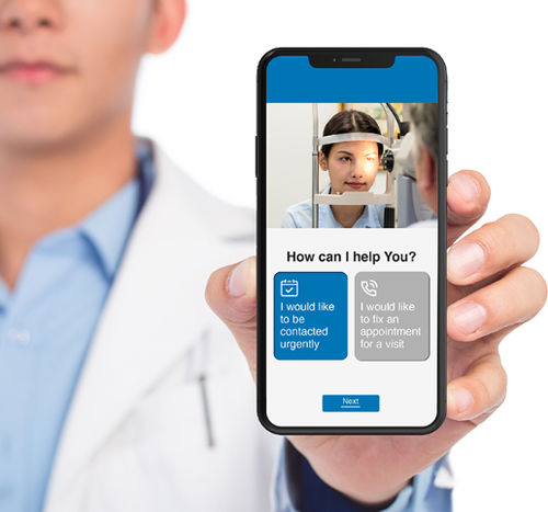 Communication android application - SBM Sistemi - evaluation / ophthalmology / eye