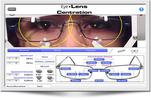 Measurement iOS application - SMART STUDIO - SBM Sistemi - acquisition / verification / ophthalmology