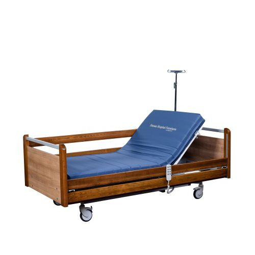 Hospital bed - AD-1247 - DUMAN HOSPITAL FURNITURE - electric / on casters / 2-section