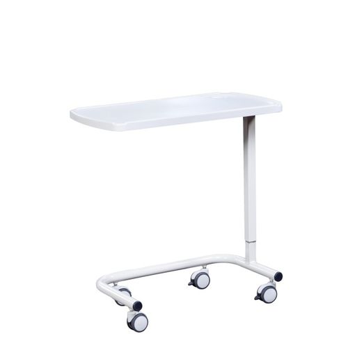 Manually operated overbed table - AD-170.UP - DUMAN HOSPITAL FURNITURE - on casters / height-adjustable