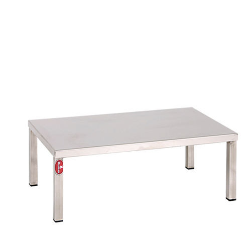 1-step step stool - AD-232.E - DUMAN HOSPITAL FURNITURE - stainless steel / non-slip / plastic