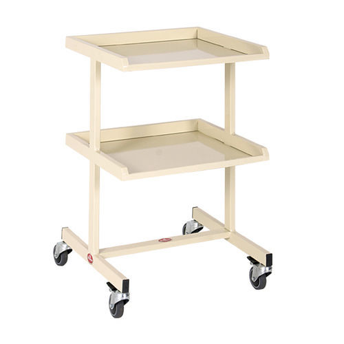 Medical device trolley - AD-163.B  - DUMAN HOSPITAL FURNITURE - treatment / 2-shelf / mobile