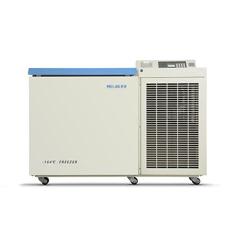 Cryogenic freezer - DW-ZW128 - Zhongke Meiling Cryogenics Co., Ltd., - laboratory / chest / 1-door