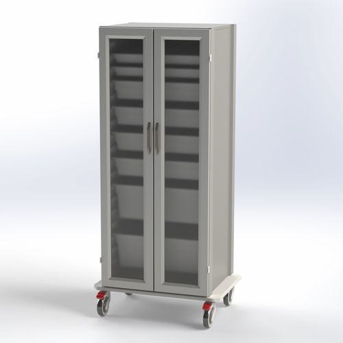 Medicine cabinet - 723.6552 - SEBA HANDELS - modular / with basket / stainless steel