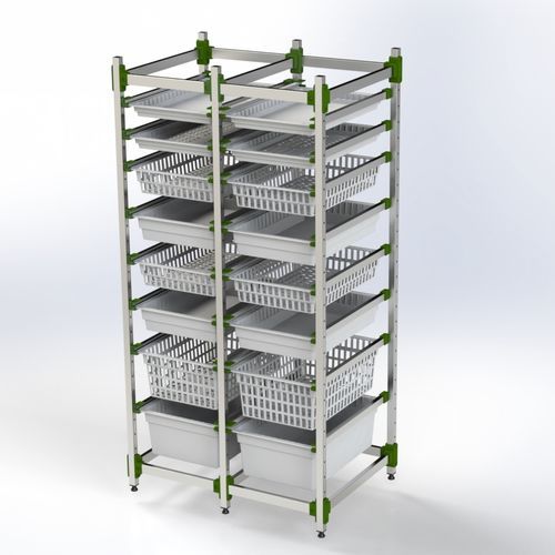 Modular rack - 101.0422-1 - SEBA HANDELS - aluminum / stainless steel / metal