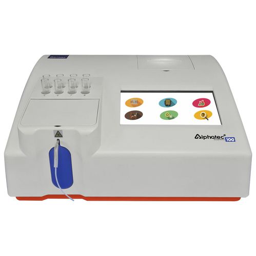 Semi-automatic clinical chemistry analyzer - 100 - ALPHATEC SCIENTIFIC - compact / portable / with touchscreen