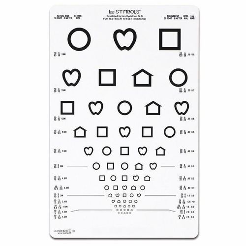 Illuminated eye chart - LEA - Centro Style