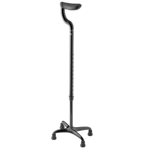 Walking stick with offset handle - 2038 - Ossenberg - quadripod / height-adjustable