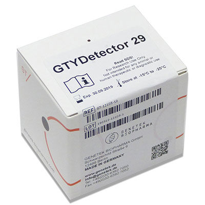Research test kit - GTYDetector 29 - Genetek Biopharma - for forensic applications / blood / saliva