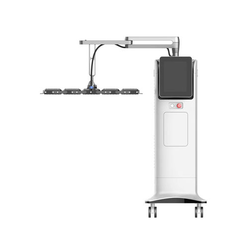 Dermatologic phototherapy lamp - Beijing ADSS Development - skin rejuvenation / trolley-mounted / blue light