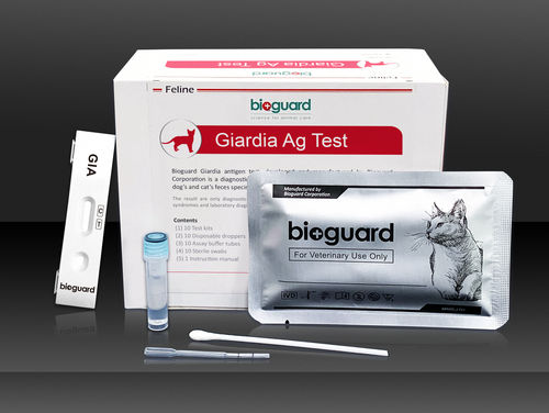 Rapid giardiasis test - Bioguard corporation - for felines / feces