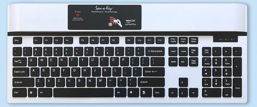 Medical keyboard with numeric keypad - KSI-1700 SX HW-16 - Key Source International - with international layout / RFID / disinfectable