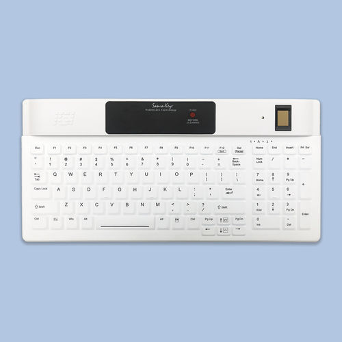 Medical keyboard with numeric keypad - KSI-1802R SX FFFW - Key Source International - with endpoint security / with international layout / silicone