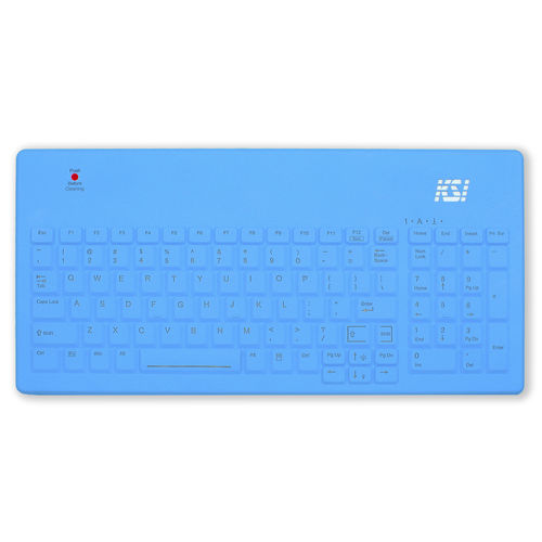 Medical keyboard with numeric keypad - KSI-1801 SX BL - Key Source International - with international layout / silicone / silicone rubber