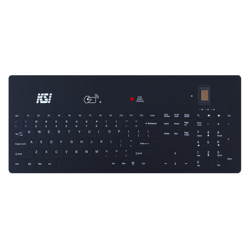 Multifactor authentication medical keyboard - KSI-2000 - Key Source International - RFID / silicone / disinfectable