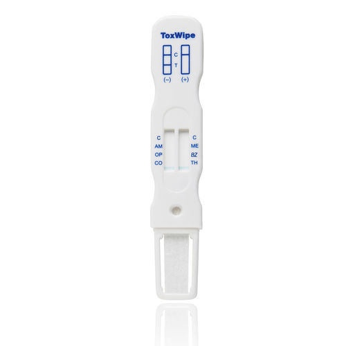 Abused drug rapid screening test - ToxWipe™ 6+  - Oranoxis - for phencyclidine / for marijuana / for amphetamines