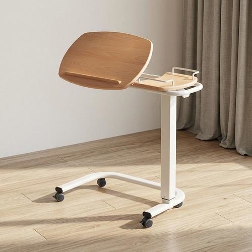 Height-adjustable overbed table - ENT-1103C - Enigma Care - on casters / tilting / pneumatic