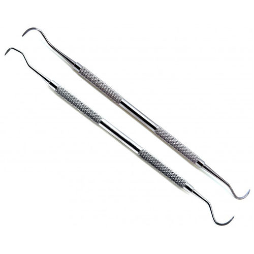 Periodontal scaler - TI-03-1015 - TRANSACT INTERNATIONAL - complete set / double-ended / stainless steel