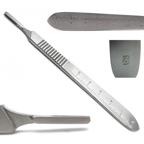 Metal handle scalpel handle - TI-03-2014 - TRANSACT INTERNATIONAL