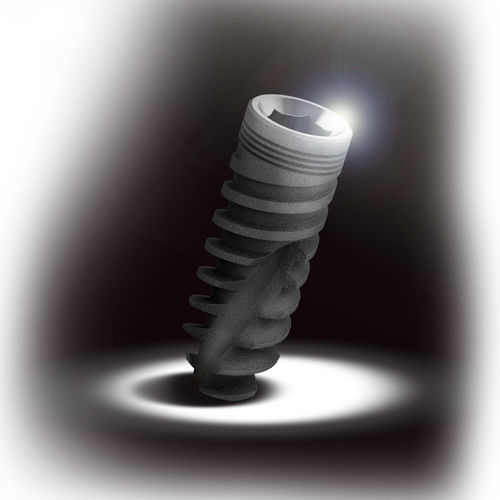 Tapered dental implant - SPR - Biotec Dental Implant Development GmbH - titanium / internal hexagon / spiral