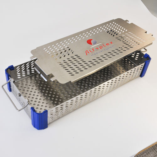 Dental instrument sterilization basket STD 75mm ALFAPLEX for