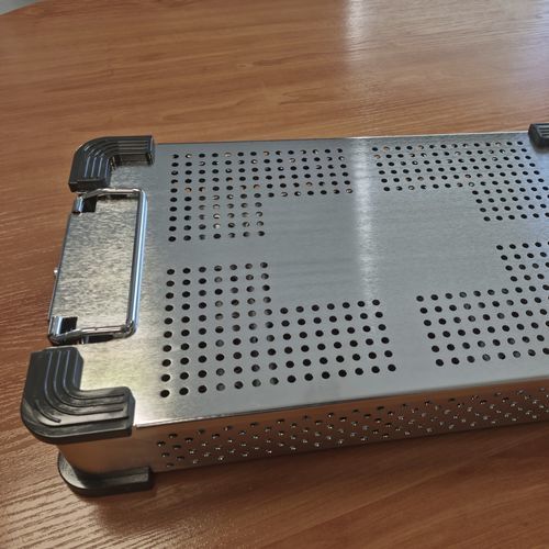 Dental instrument sterilization basket - STD SHORT 65 - ALFAPLEX - for orthopedic instruments / for consumables / perforated