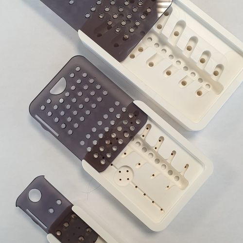 Instrument sterilization container - ALFAPLEX - perforated / plastic