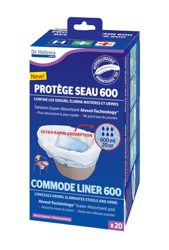 Toilet bucket protection bag - DR HELEWA - DIDACTIC - high-capacity / disposable / hypoallergenic