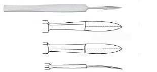 Cartilage surgical knife - 420 series - jac-cell Medic - dissection / ENT surgery / plastic surgery