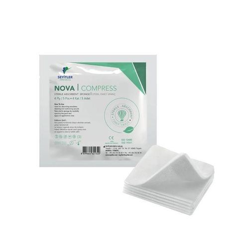 Sterile gauze compress - Nova  - Seyitler - absorbant / hemostatic
