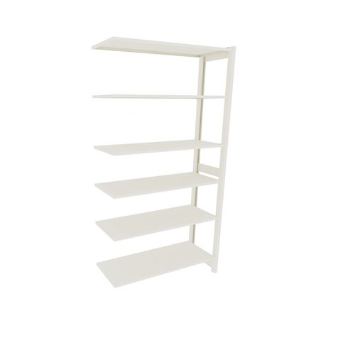 6-shelf shelving unit - 50 series - LISTA - open-structure / antibacterial