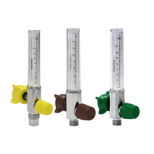 Variable-area flow meter - 0040 series - Protec Export - oxygen / nitrous oxide / for compressed air