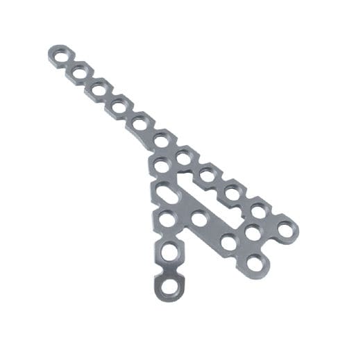 Calcaneus compression plate - 1612 series - Zimed Medical - lateral / locking / metallic