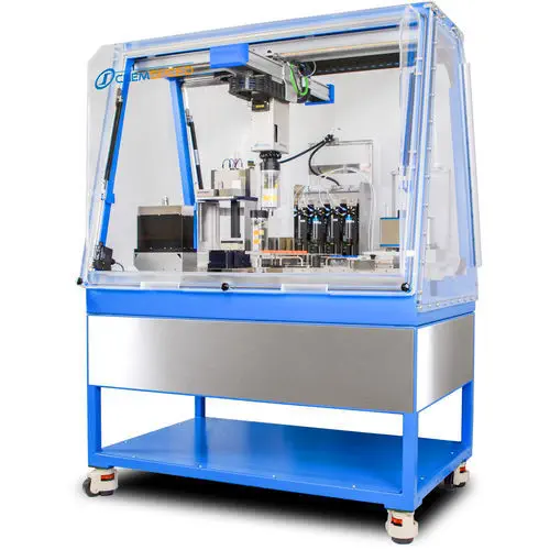 Saudade② REWIND × 02 DESIGN LABORATORY Robotic sample preparation system - SWING VISCODOSE - Chemspeed