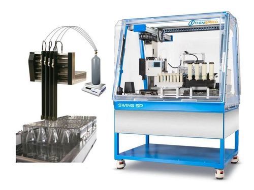 Robotized synthesis platform - SWING LIQUID GAS RP - Chemspeed Technologies AG - high-throughput