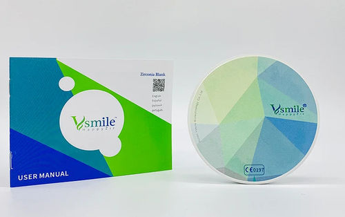 Zirconia dental material - UT Preshaded - Hunan Vsmile Biotechnology Co. Ltd - for dental restorations / milling / for dental bridges