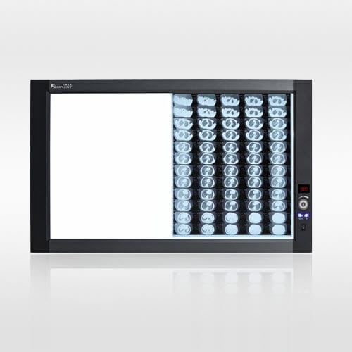 Digital X-ray film viewer - ZG-2B - Hunan Mplent Optoelectronics Technology - 2-screen / with switch / LED