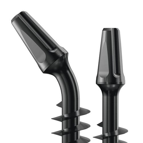 Cylindrical dental implant - MX HYBRID ONE-PIECE  - NSI srl - titanium / external / straight