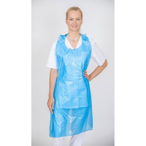 Unisex medical apron - Gowri Health House - polyethylene / disposable / white