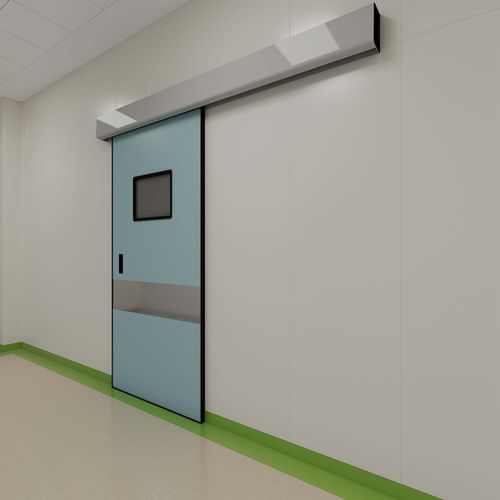 Hospital door - Shenzhen Seacrown Electromechanical - sliding / stainless steel / automatic