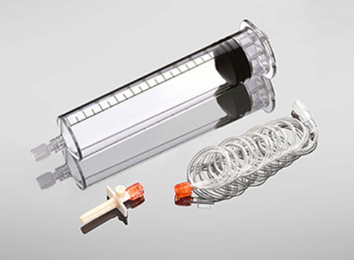 Contrast media syringe - C01-001-10 - Shenzhen Seacrown Electromechanical - 100 ml / disposable / sterile