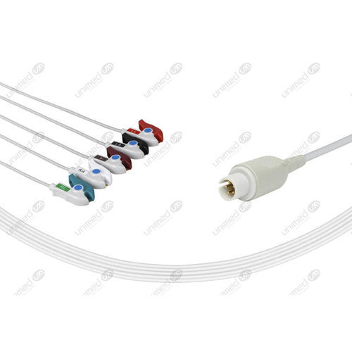 Medical ECG cable - 2505P - Unimed Medical Supplies - 5-wire / for Mortara / reusable
