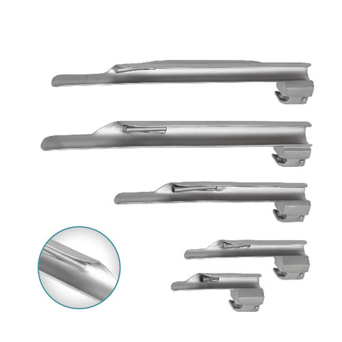 Miller laryngoscope blade - MI - 1011-00 - Medicta Instruments - stainless steel / fiber optic