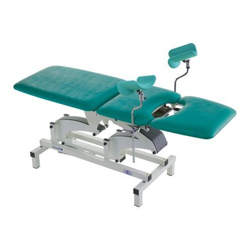 Gynecological examination table - OPTIMUS KOMBI - Wesseling - electro-hydraulic / height-adjustable / with adjustable backrest