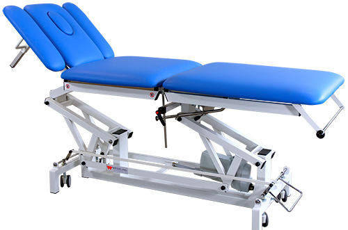 Electro-hydraulic treatment table - PRACTICAL 5 - Wesseling - height-adjustable / with adjustable backrest / Trendelenburg