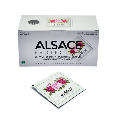 Hand hygiene cleansing wipes - Alsace Protection - pack of 30