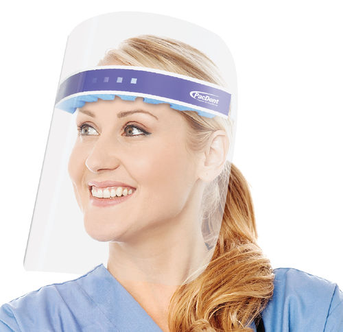 Latex-free face-shield - IShield™  - Pac-Dent - full-face / adult / unisex