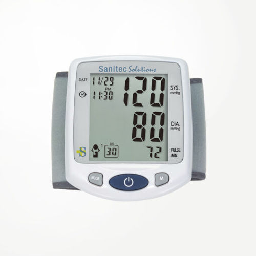 Automatic blood pressure monitor - Neotec Pharma - oscillometric / wrist / with built-in cuff
