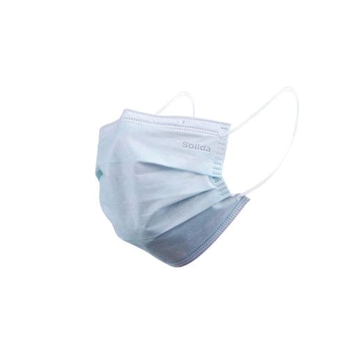 Type II surgical mask - SOLIDA® - Maesindo Indonesia - box of 50 / blue / white